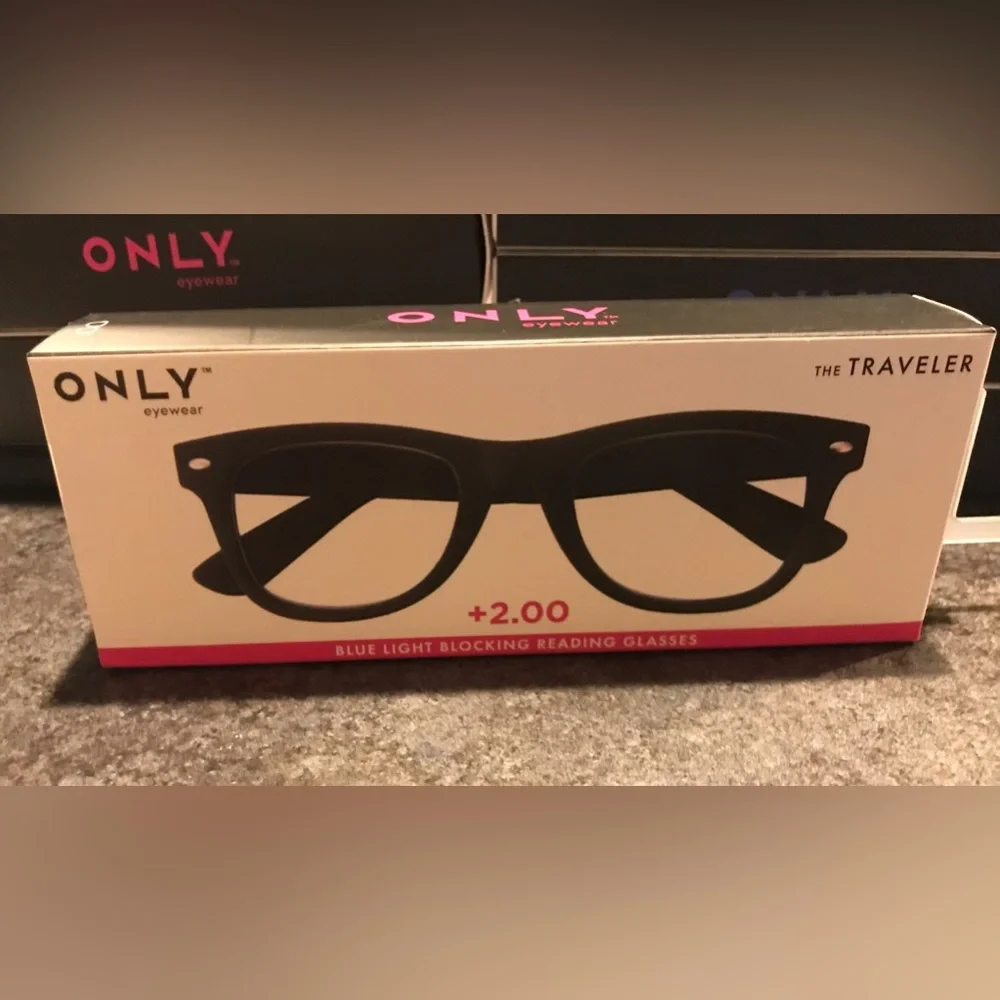 NEW ONLY Eyewear the TRAVELER +2.00 Blue Light Blocking Lens Reading Gla… - Picture 3 of 5